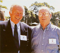 N. Charley (right) with G. Wallace-Smith, 1996.